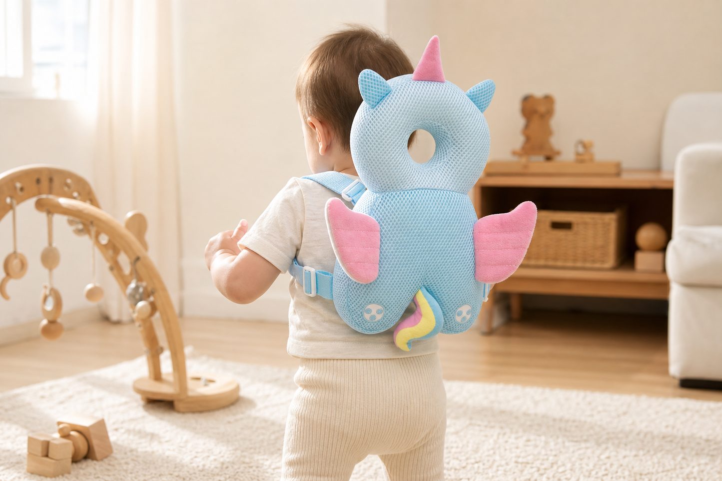 BabySafe Licorne™ - Le Sac à Dos de Protection Anti-Chute pour Bébé